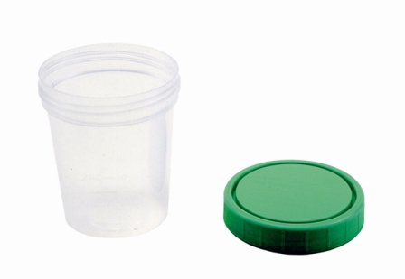 Container Specimen Container Amsure® 120 mL (4 oz.) Screw Cap Unprinted NonSterile (25/PK 20PK/CS) by Amsino International, Inc.  ID AS343